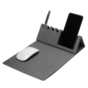 Mouse Pad com Suporte Celular e Canetas