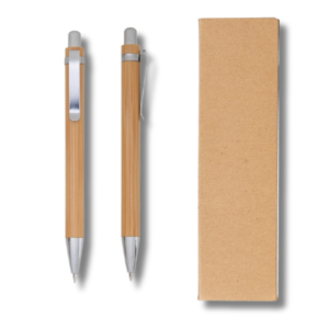 Kit Ecológico Caneta e Lapiseira Bambu